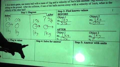 Elastic collision sample problem