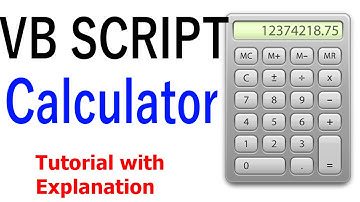VBscript - Creating a Calculator [Tutorial with Explanation]