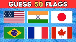 Guess The Country By The Flag  | 50 Countries Flag Quiz.