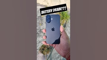 iPhone 16 Battery Drain Issue???