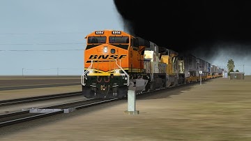 ORTS: High Speed BNSF ES44C4 #6894 Leads A UP SB ZG2LC-07 At Oxnard, CA