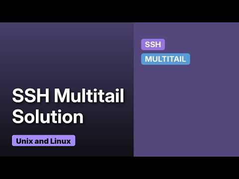 Multitail over ssh