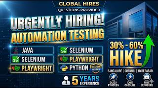 Automation Testing Latest Job openings | 2026