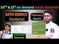 NIOS 10th & 12th on demand 2026 Result declared | February result declared | No failed | compartment