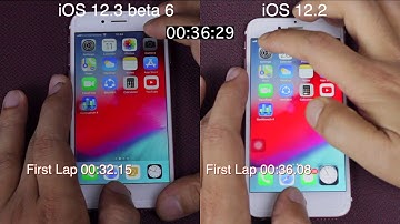 iOS 12.3 beta 6 vs iOS 12.2 speed test on iPhone 6s | iSuperTech