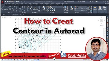 Creat contour in autocad || Create contour lines in AutoCAD from Excel data @cadbypatelsir