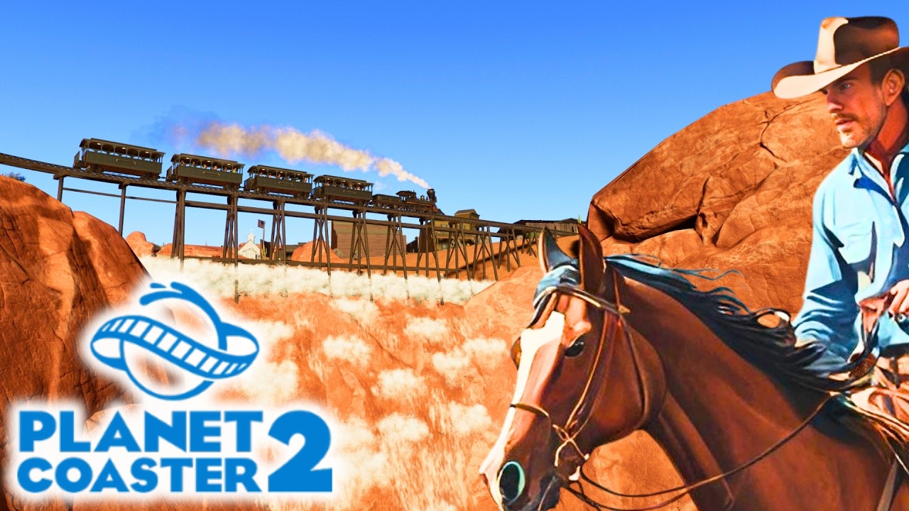 UN PARC D'ATTRACTION WESTERN (avec une surprise) - Planet Coaster 2 Visite Abonné