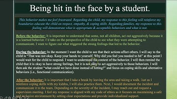 Hot Button Behavior Plan and Discussion