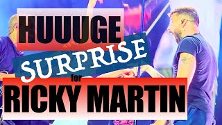 Jaw dropped: Ricky almost CRIES when his TWINS storm the stage for the 1ST TIME!