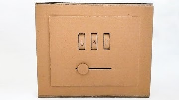 Cardboard Safe Box | How to make Safe Box from Cardboard