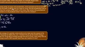 How to Recognize, Set Up, and Solve Joint Variation Problems