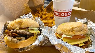 Trying Five Guys Burgers for the FIRST TIME