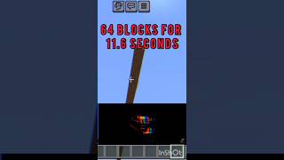 64 Blocks For 11,6 Seconds Minecraft Trollface