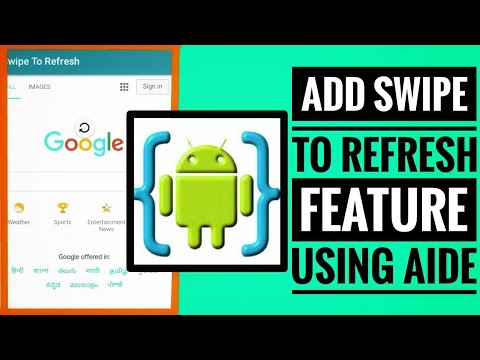 Add Swipe to refresh feature to your app using AIDE