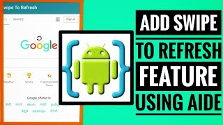Add Swipe to refresh feature to your app using AIDE screenshot 3