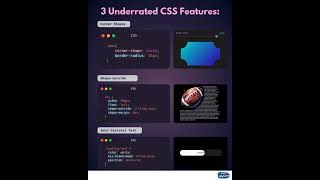 Here are 3 underrated CSS features #coding #programming #css #learncoding #css3 #cssanimation