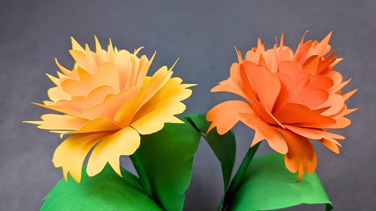 Flower Making with Paper | Diy Origami Flowers | How to Make Easy Paper ...