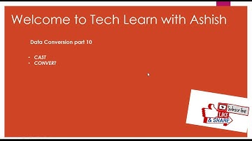 Convert and Cast in SQL SERVER | SQL Server Tutorial and learning in 2020