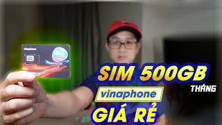 Sim Data 4G 500GB/ Tháng của vinaphone  Sim khủng nhất hiện nay