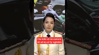 Concealing license plates to avoid AI cameras will result in serious penalties. #tinnong24h #thoisu