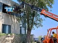 Hoisting Two Lasers Through Windows on the Second Floor!