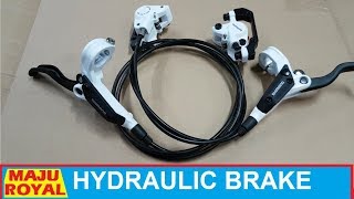 Brake Set Hydraulic Shimano M445 M446 Hitam Putih