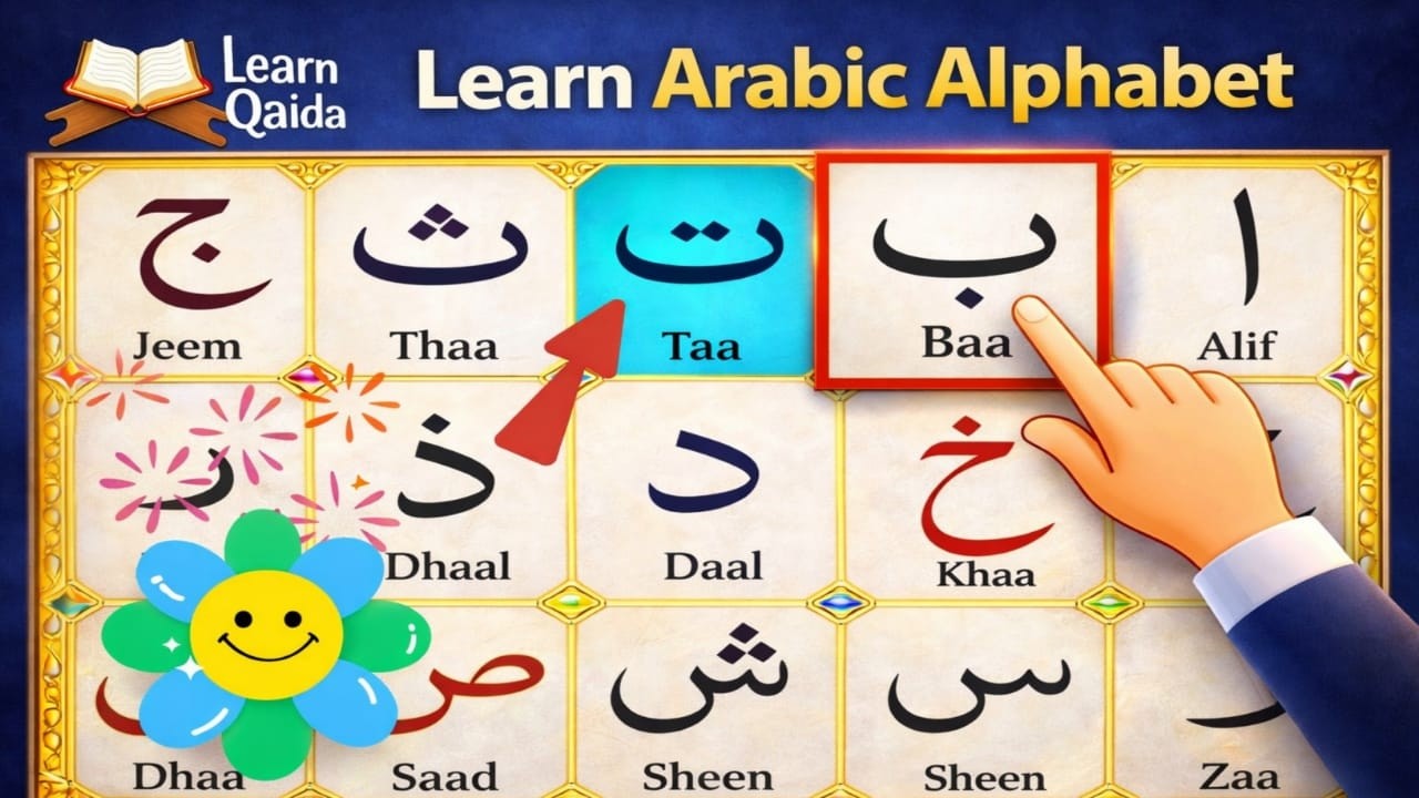 Arabic Letters Alif Ba Ta Sa | Complete Noorani Qaida for Beginners ...