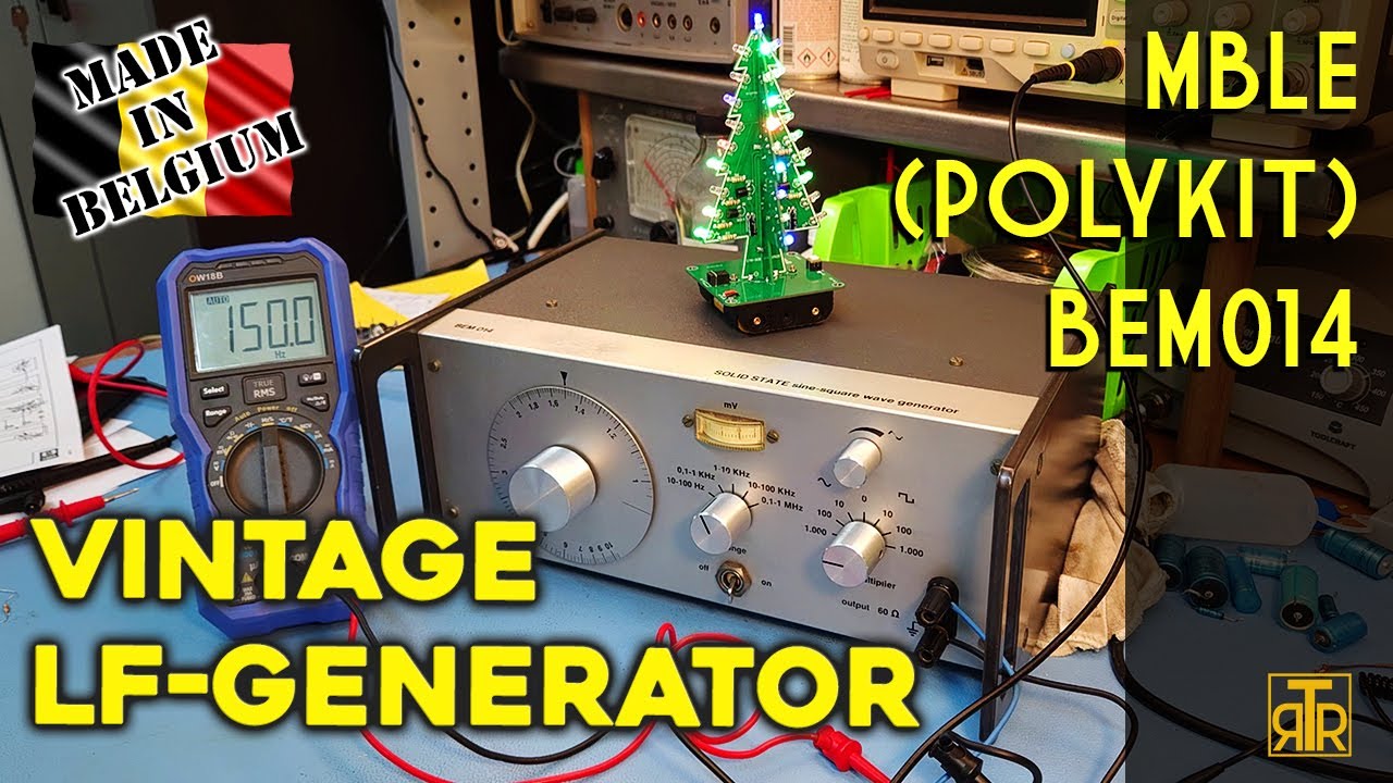 Servicing a simple sine & square wave generator from the 1970s