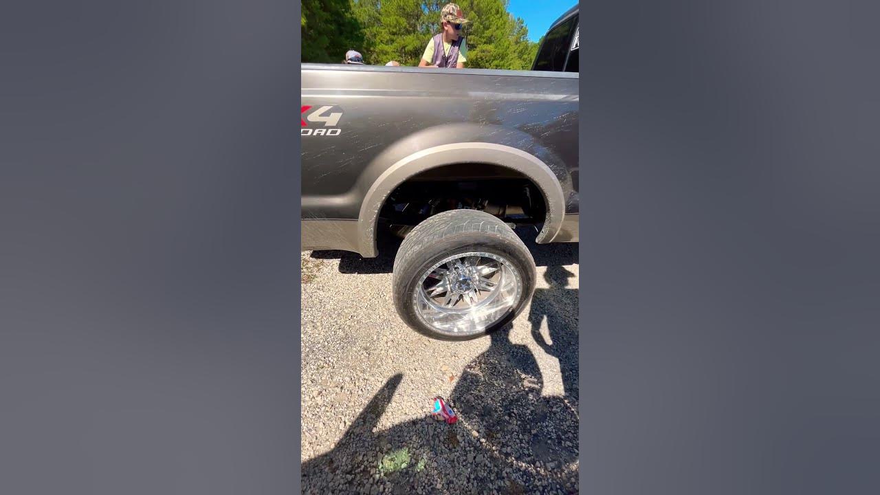 6 0 powerstroke with kc stage 2 turbo and 5in straight pipe sounds