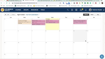 Using Schoology Calendar Student