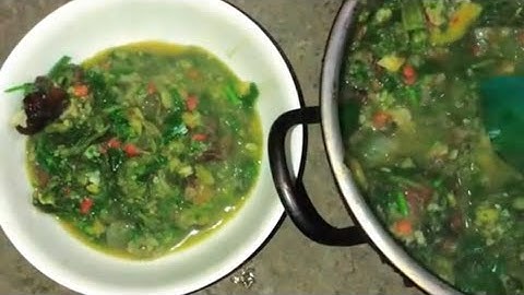 Món canh bon nấu với da trâu