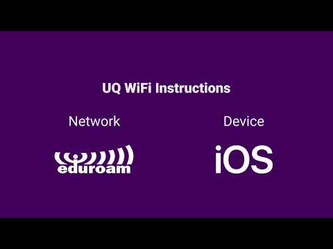 Eduroam Wifi - iOS Guide