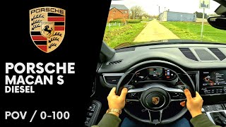 Porsche Macan S Diesel 2015 - POV Test drive, 0-100 km/h and walkaround