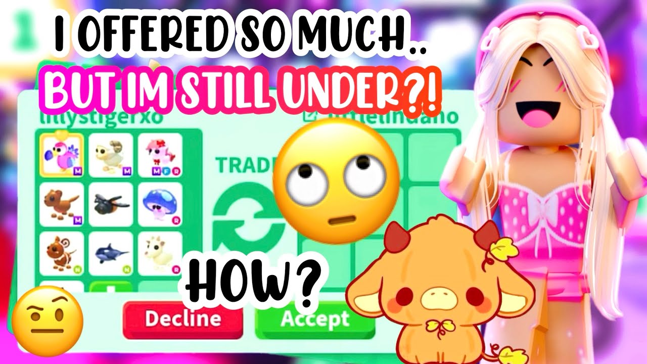 I OFFERED ALOT FOR A MEGA EXOTIC BUT IM STILL UNDER?!🙄💗🥲#adoptmeroblox #preppyadoptme #preppyroblox