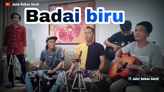 Badai biru||cover pengamen anak rantau TKI Malaysia