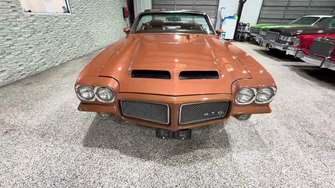 1971 Pontiac GTO Convertible Exterior Walk Around Video! 55,000