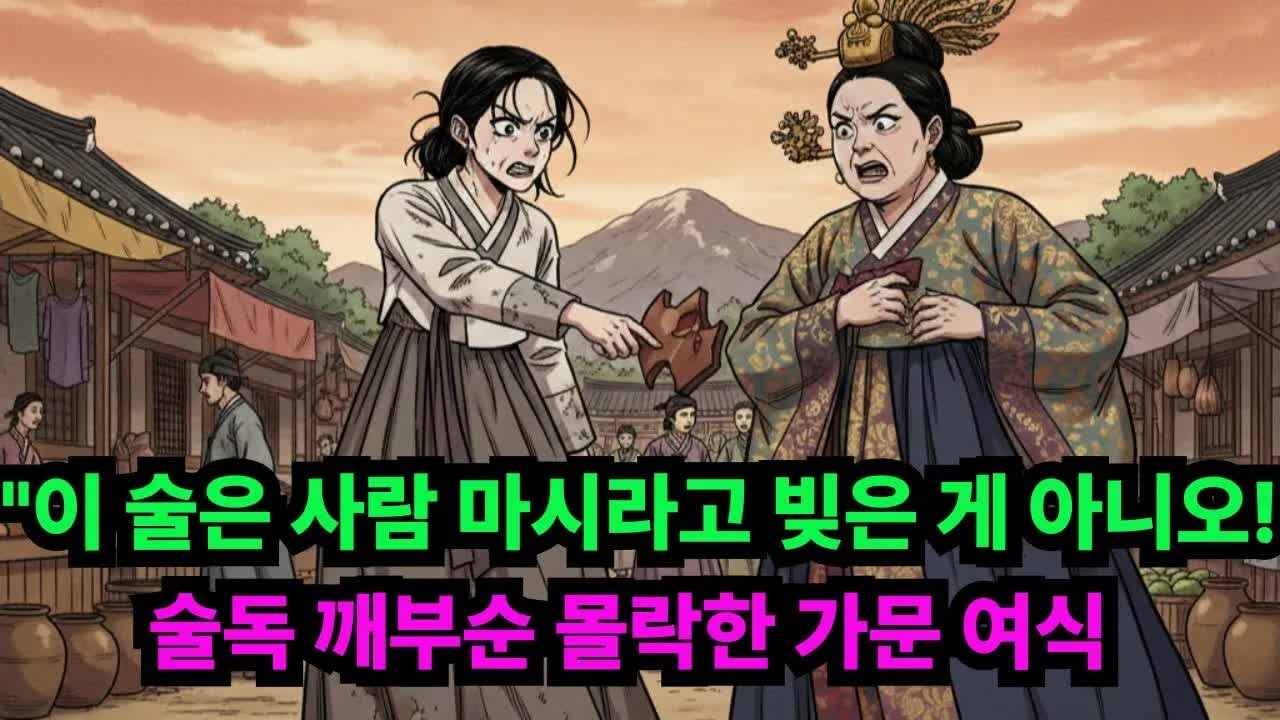 🔥 ＂이 술은 사람 마시라고 빚은 게 아니오!,＂ 술독 깨부순 몰락한 가문 여식 ⧸야담 옛날이야기 전설 설화 민담 사연 오디오북 수면동화