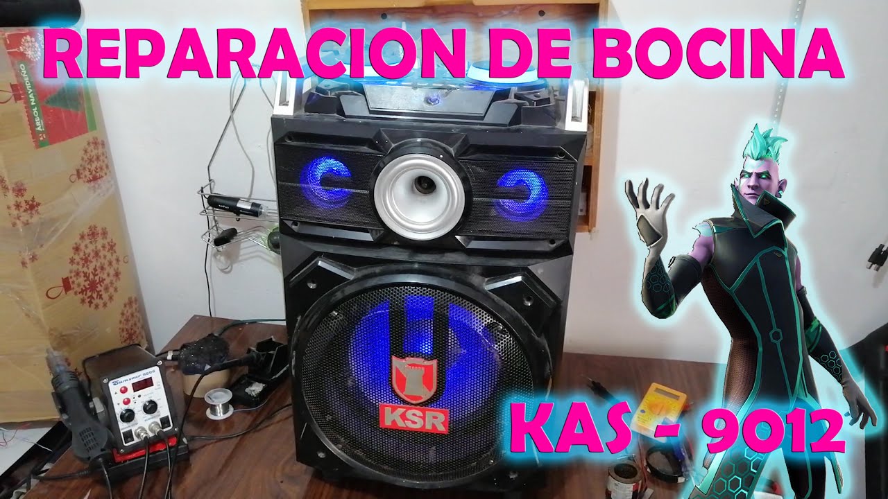 REPARACION DE BOCINA KAISER MODELO KAS 9012 QUE NO ENCIENDE SOLUCIONADO -  YouTube