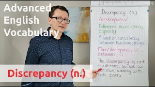 Discrepancy (n.) - Advanced English Vocabulary - One Minute Videos