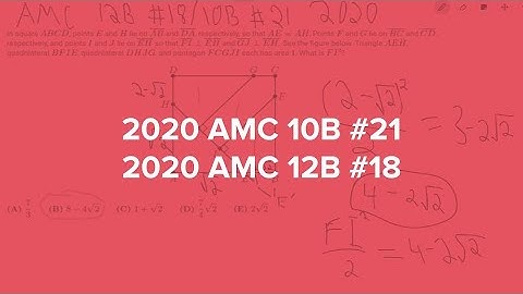 2020 AMC 10B #21 / AMC 12B #18