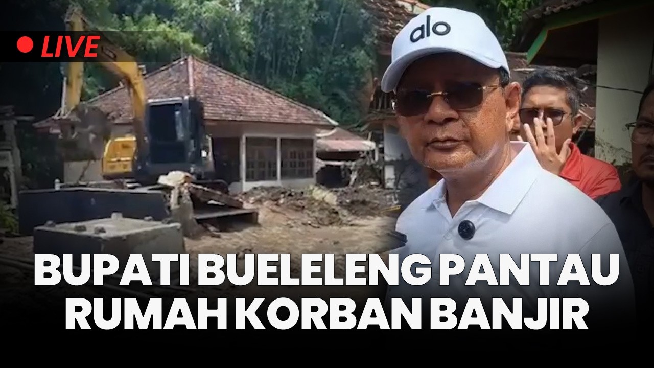 🔴Bupati Bueleleng I Nyoman Sutjidra Pantau Rumah Korban Banjir Bandang di Desa Banjar Buleleng