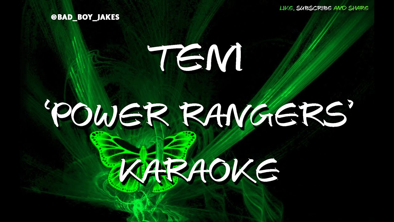 TENI POWER RANGERS KARAOKE YouTube