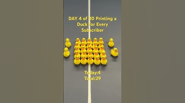 Day 4 of 3D Printing a Duck for Every Subscriber #rubberduck #ducklife #3dprinting