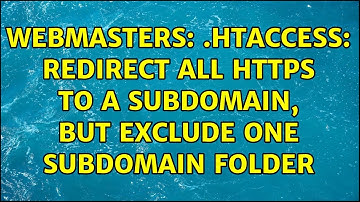 Webmasters: .htaccess: Redirect all HTTPS to a subdomain, but EXCLUDE one subdomain folder