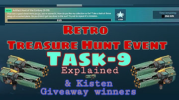 Retro Treasure Hunt Event Task-9 | Artifact Hunt of the Century(9/28) | Kisten winners #warrobots