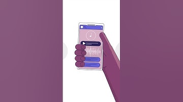 Black hand holding smartphone with music player app cartoon vertical animation