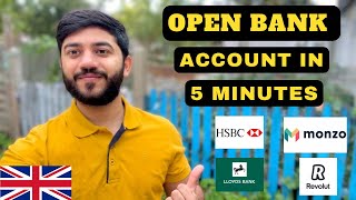 How To Open a Bank Account in UK 🇬🇧 Open Bank in just 5 Minutes 💰🇬🇧 #student #bank #uk