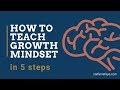 How to teach growth mindset to students in 5 steps