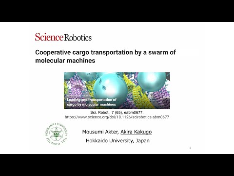 Cooperative cargo transportation by a swarm of molecular machines - Akira Kakugo