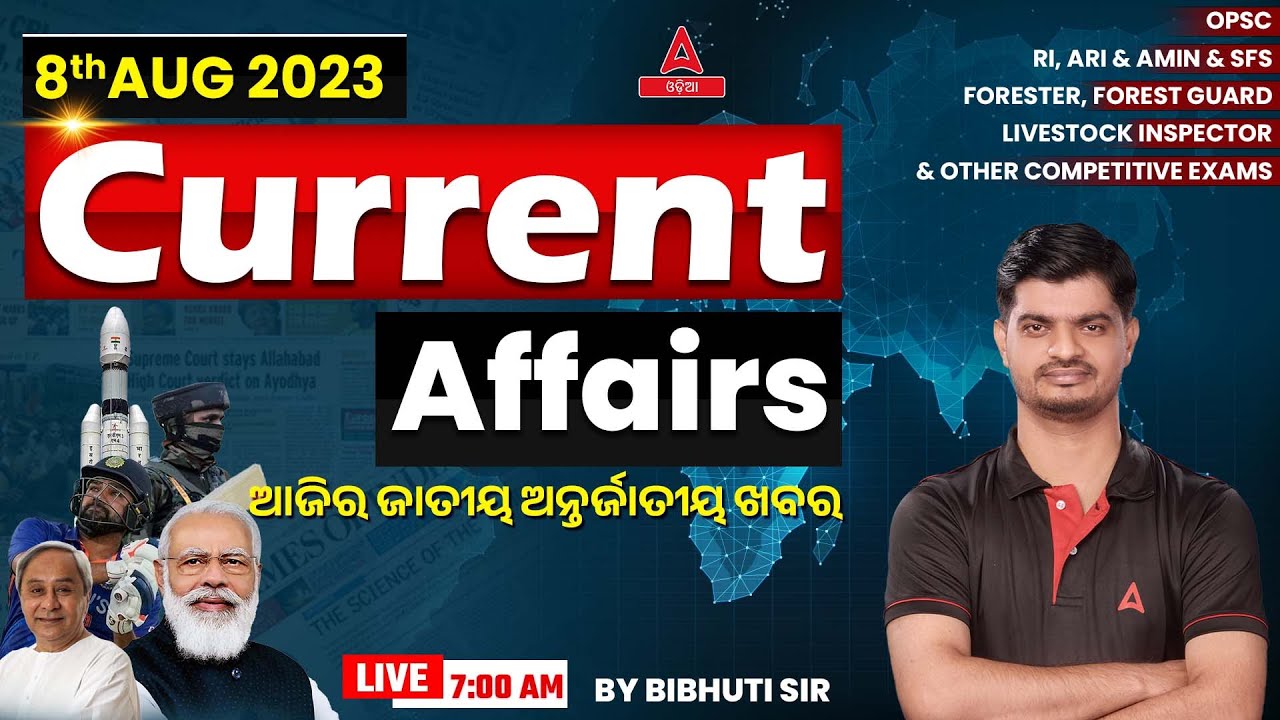 8th August Current Affairs 2023 | Current Affairs Today l Current ...